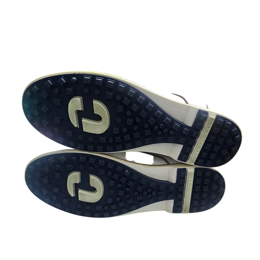 Duca‎ del Cosma Mens White Leather Spikeless Golf Shoes Italian Design Luxury 13